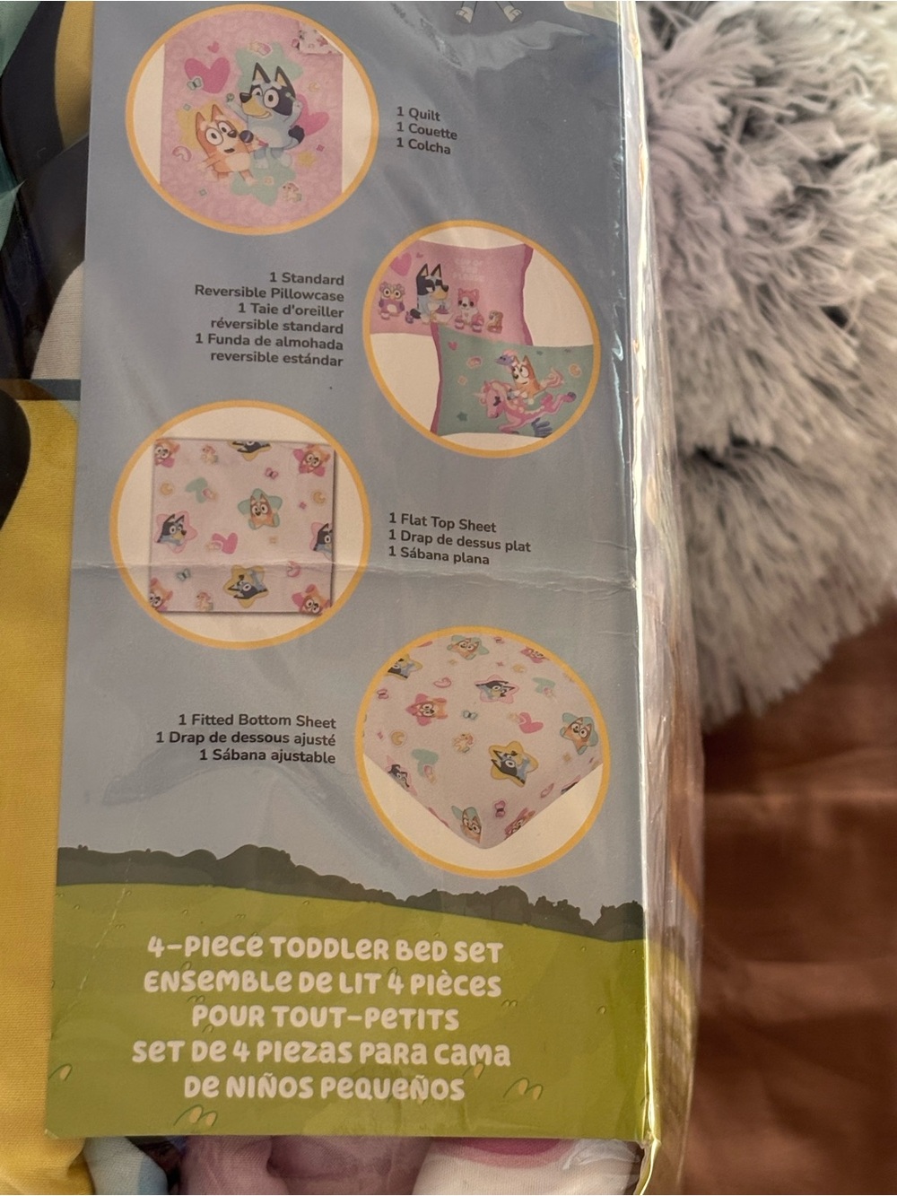 Bluey Pink Toddler Comforter Set - 4-Piece - Picture 5 of 6